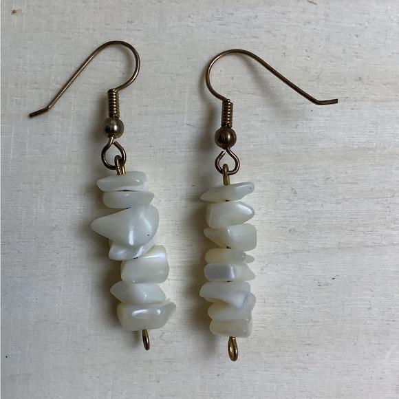 New vintage genuine polished stones earrings - Picture 1 of 2